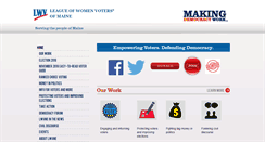 Desktop Screenshot of lwvme.org