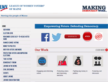 Tablet Screenshot of lwvme.org